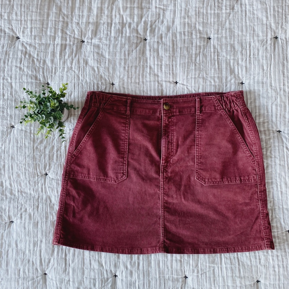 American Eagle Corduroy Mini Skirt